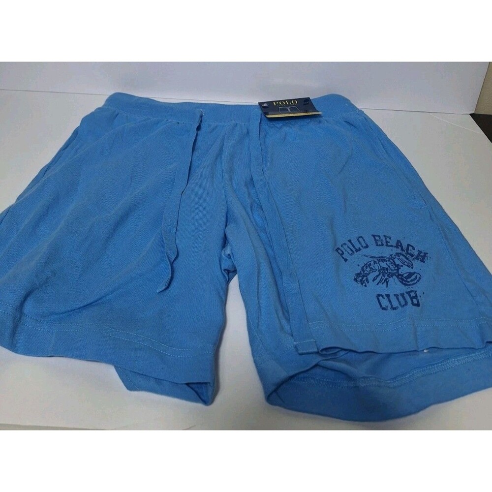 NWT Polo Ralph Lauren Beach Club Men Small Sleepwear Shorts Blue Lobster RN15763